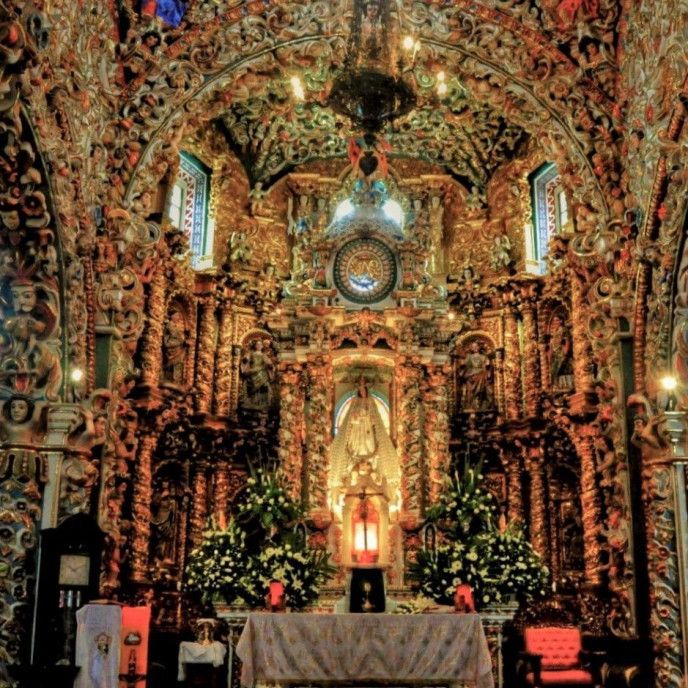Retablo de Santa María Tonantzintla en Puebla hoy