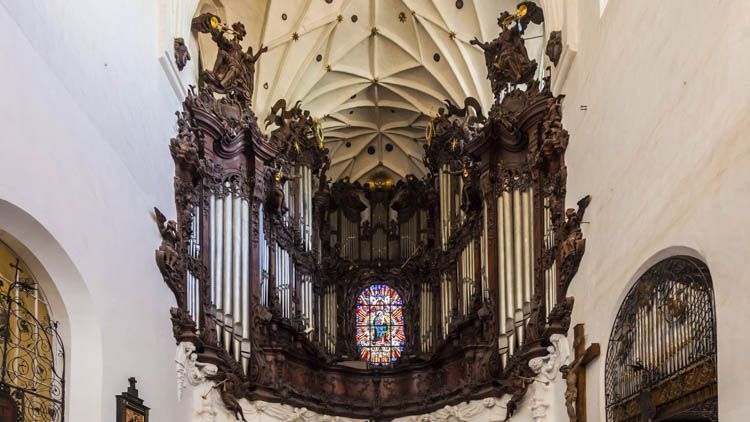 Catedrales europeas, Gdansk: detalle de su órgano