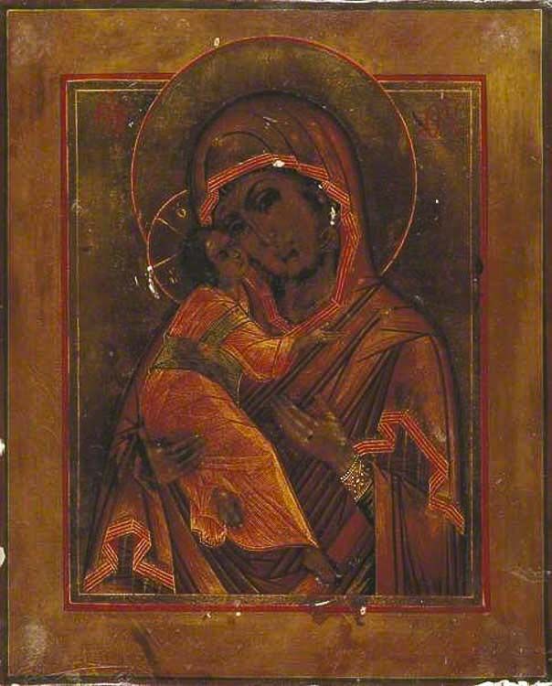 Virgen de Vladímir - Frent