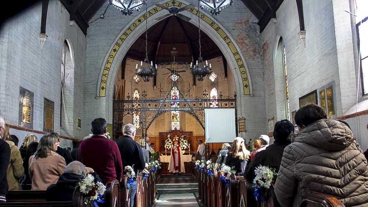 Interior durante la celebración de los 150 años – Crédito Iglesia Anglicana Rosario