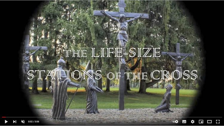 Clic para ver el Vía Crucis de tamaño natural en los terrenos del Santuario Nacional de la Divina Misericordia
