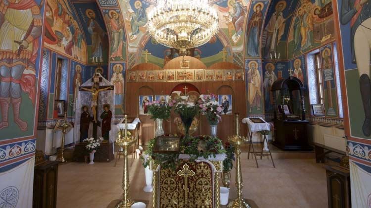  Interior del templo del Monasterio de San Jorge de Balaklava, Crimea  - Crédito Korsun  