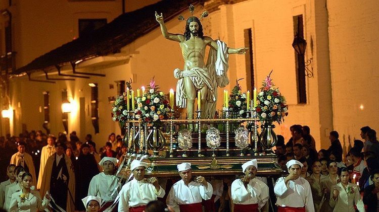 Procesión de la Semana Santa en Popayán patrimonio de la humanidad