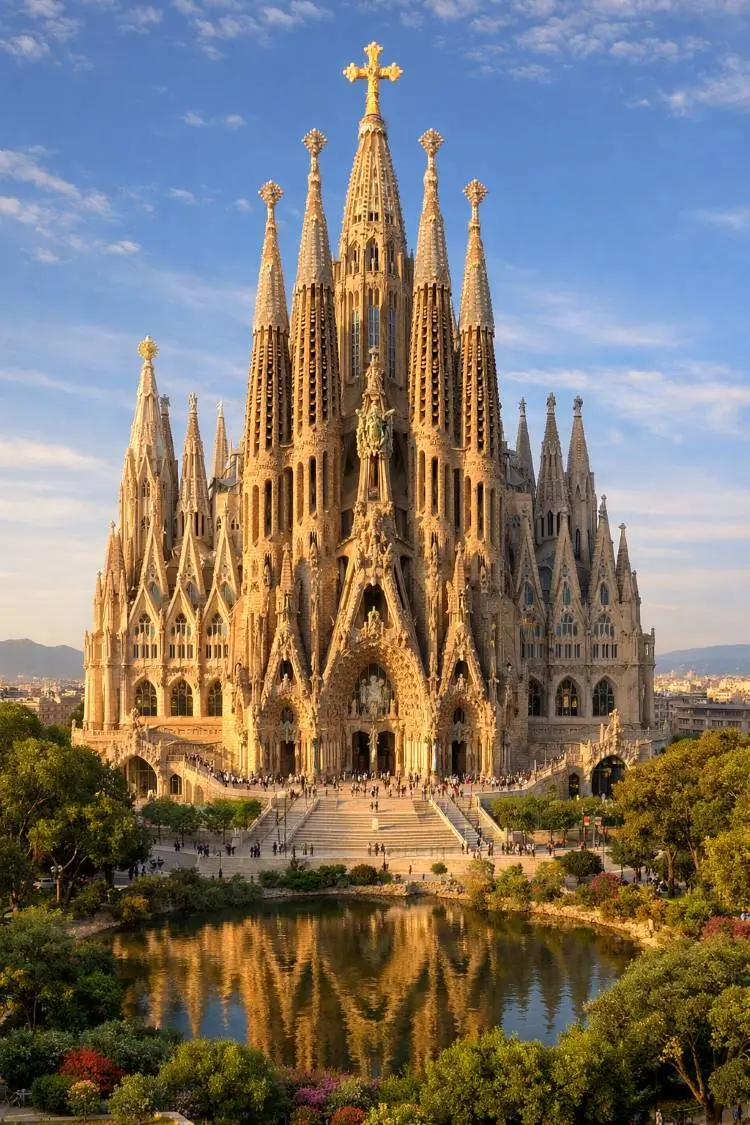 vista de la sagrada familia concluida
