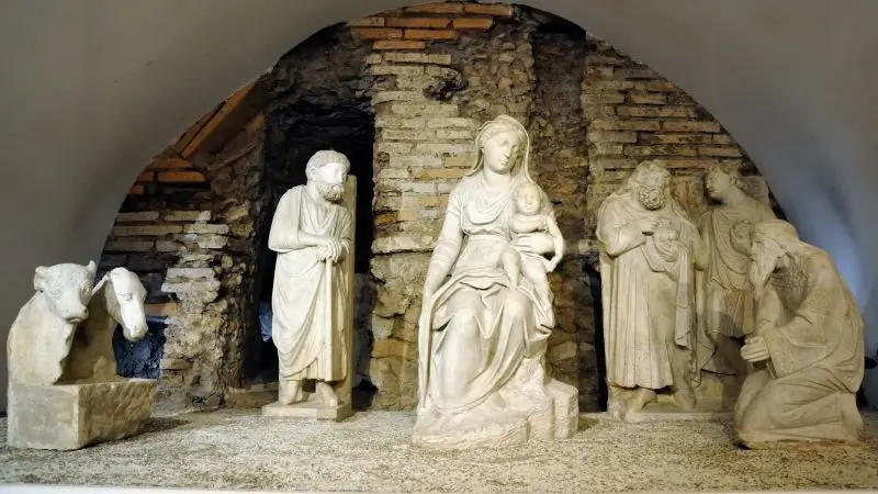 Arnolfo di Cambio, Belén, 1291. Roma, Basílica de Santa María la Mayor, Museo Basílica.