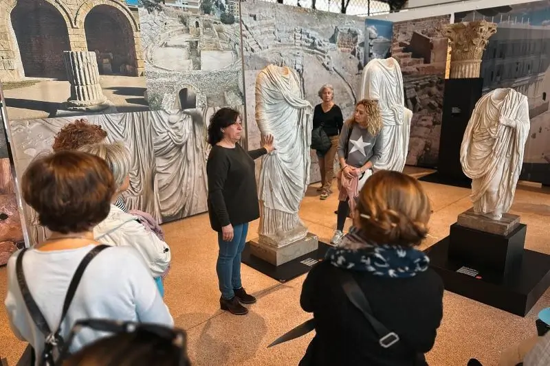 Una de las salas del Museo Paleocristiano de Tarragona
