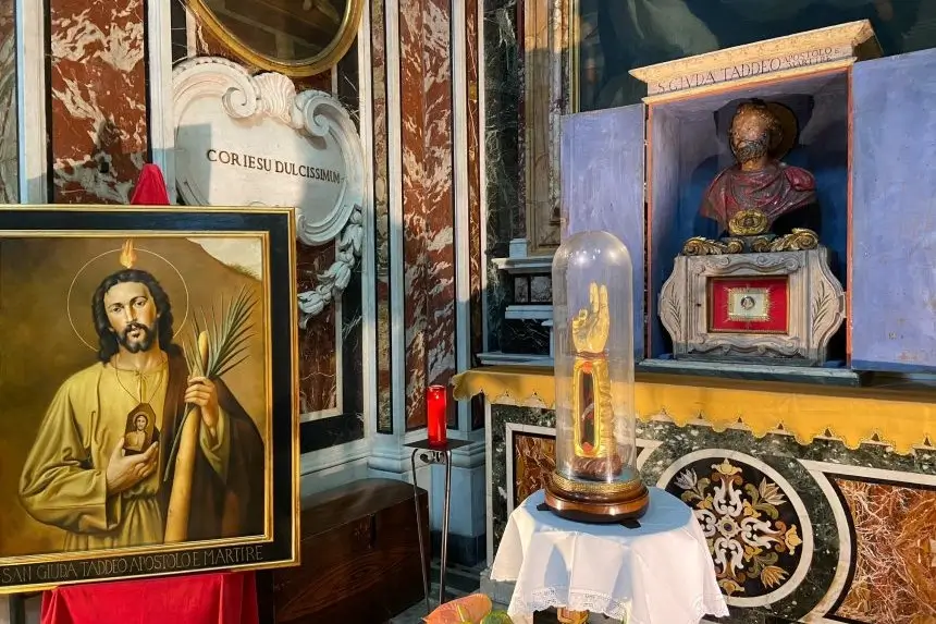 La Reliquia de uno de los brazos de San Judas Tadeo en San Salvatore