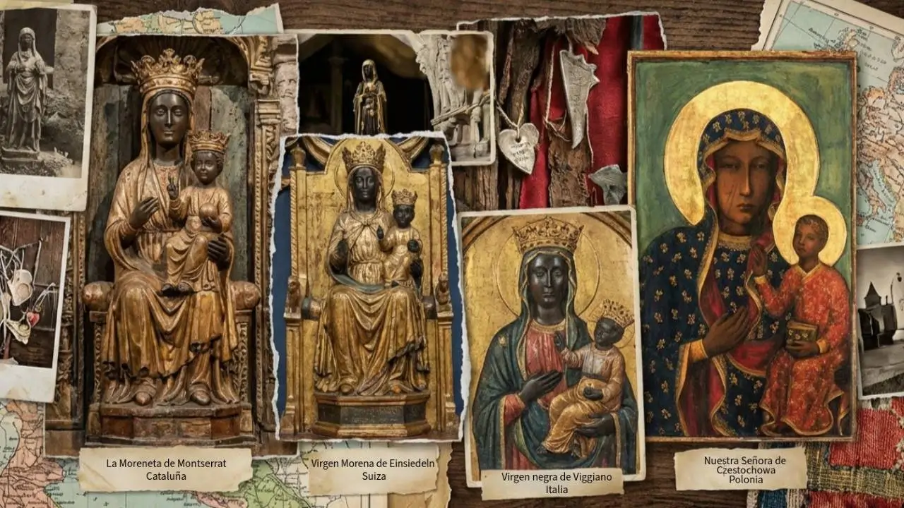 imagenes de las 4 Vírgenes negras en Europa más veneradas por los peregrinos