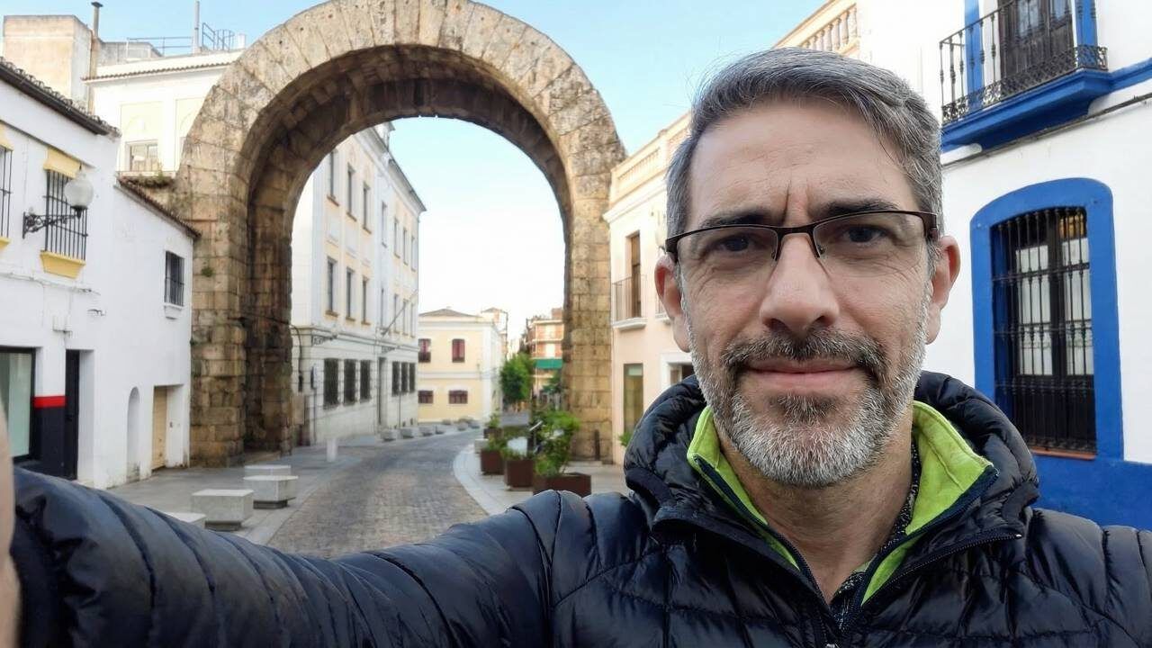 arco trajano en merida extramadura españa