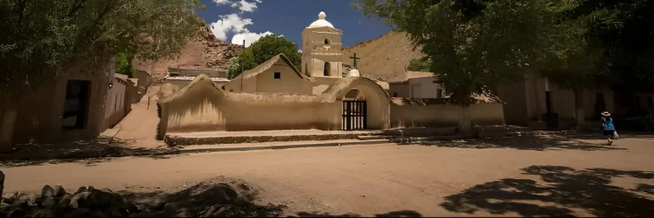 Esta es la Capilla de Nuestra Señora de Belén, ubicada en el pueblo de Susques, provincia de Jujuy, Argentina.